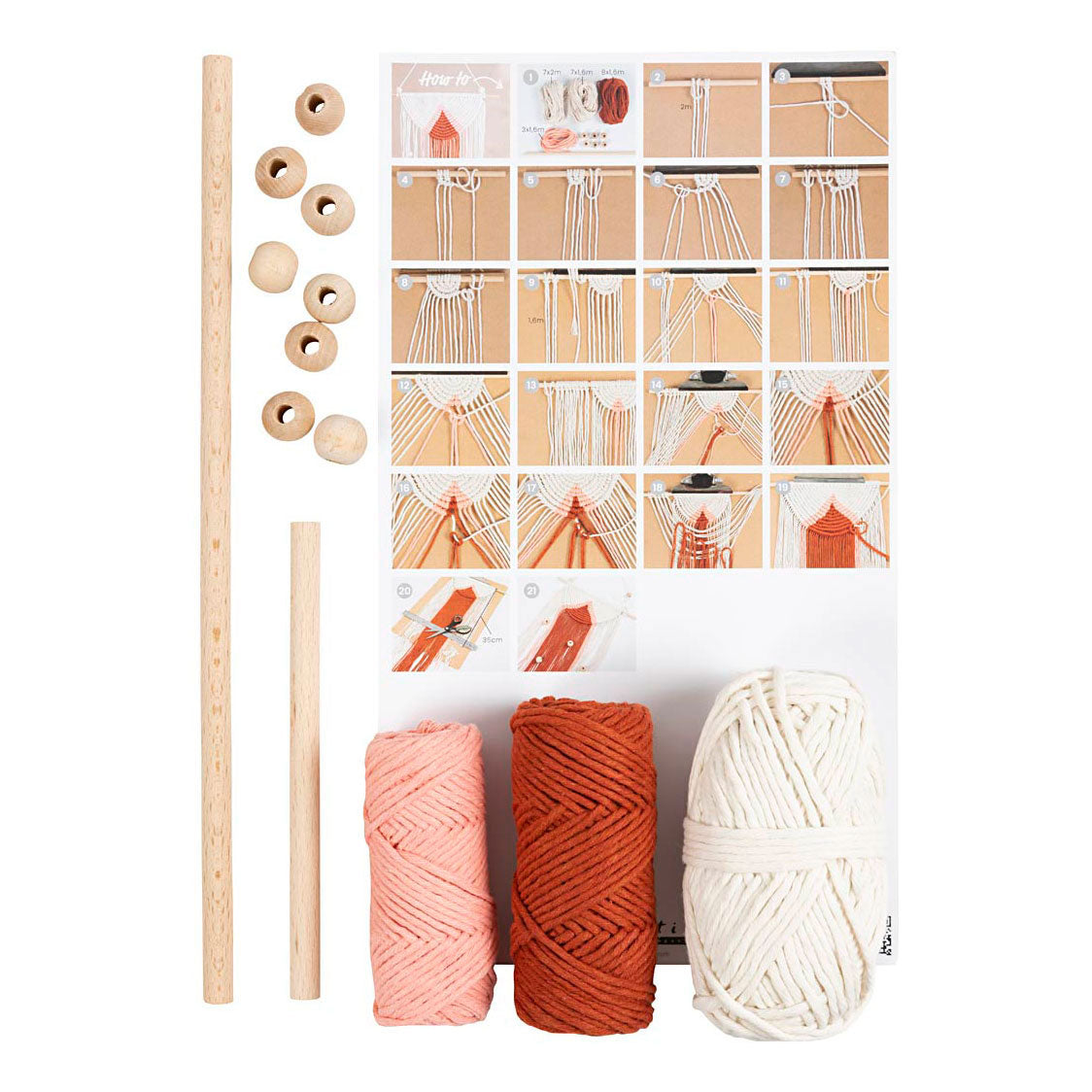 Creativ company hobbyset macrame wanddecoratie