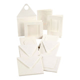 Creativ company passepartout kaarten, afmeting kaart 10,5x15 + 12,5x12,5 cm, inhoud kan variëren , off-white, 50 set 1 doos