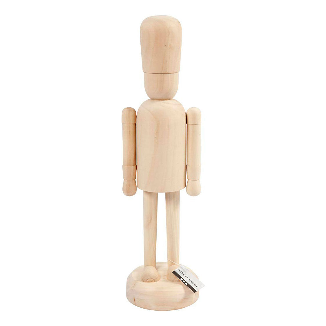 Creativ company houten figuur op voet, 45cm