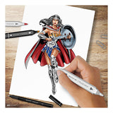 Creativ company hobbyset illustratie stripboekhelden wonder woman kleurset