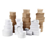 Creativ company dozen bruin en wit 6,5-18cm, 30st.