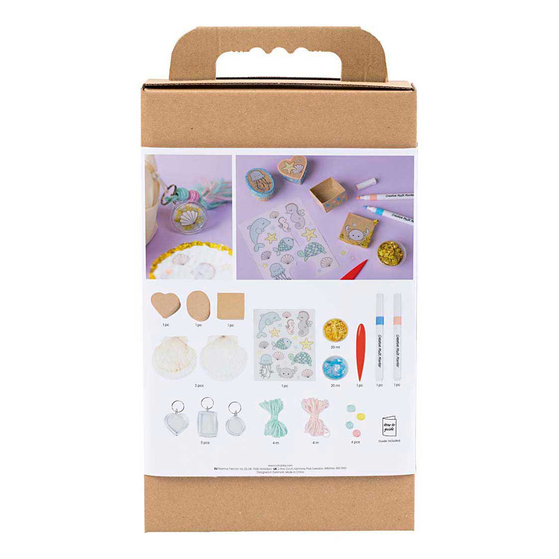Creativ company mini hobbyset - schelpen en sleutelhangers