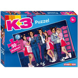 Studio 100 k3 legpuzzel 3 biggetjes en de wolven, 50st.