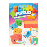 Puzzel foam kubus 3d 4 stuks assorti
