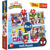 Trefl puzzel spidey and friends 4 in 1