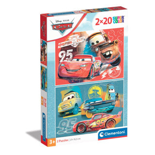 Disney clementoni puzzel 2x20 stukjes cars
