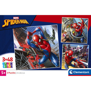 Clementoni puzzel 3x48 stukjes spiderman