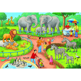 Ravensburger - Puzzel Een dag in de Dierentuin 2x24 stuks