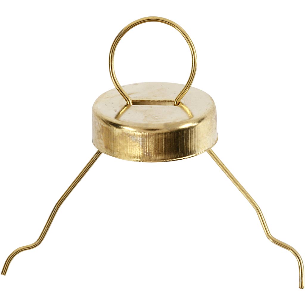Creativ company metalen hanger, d 13 mm, gatgrootte 5 mm, goud, 25 stuk 1 doos