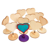Colorations - versier je houten memoclip hart, 12st.