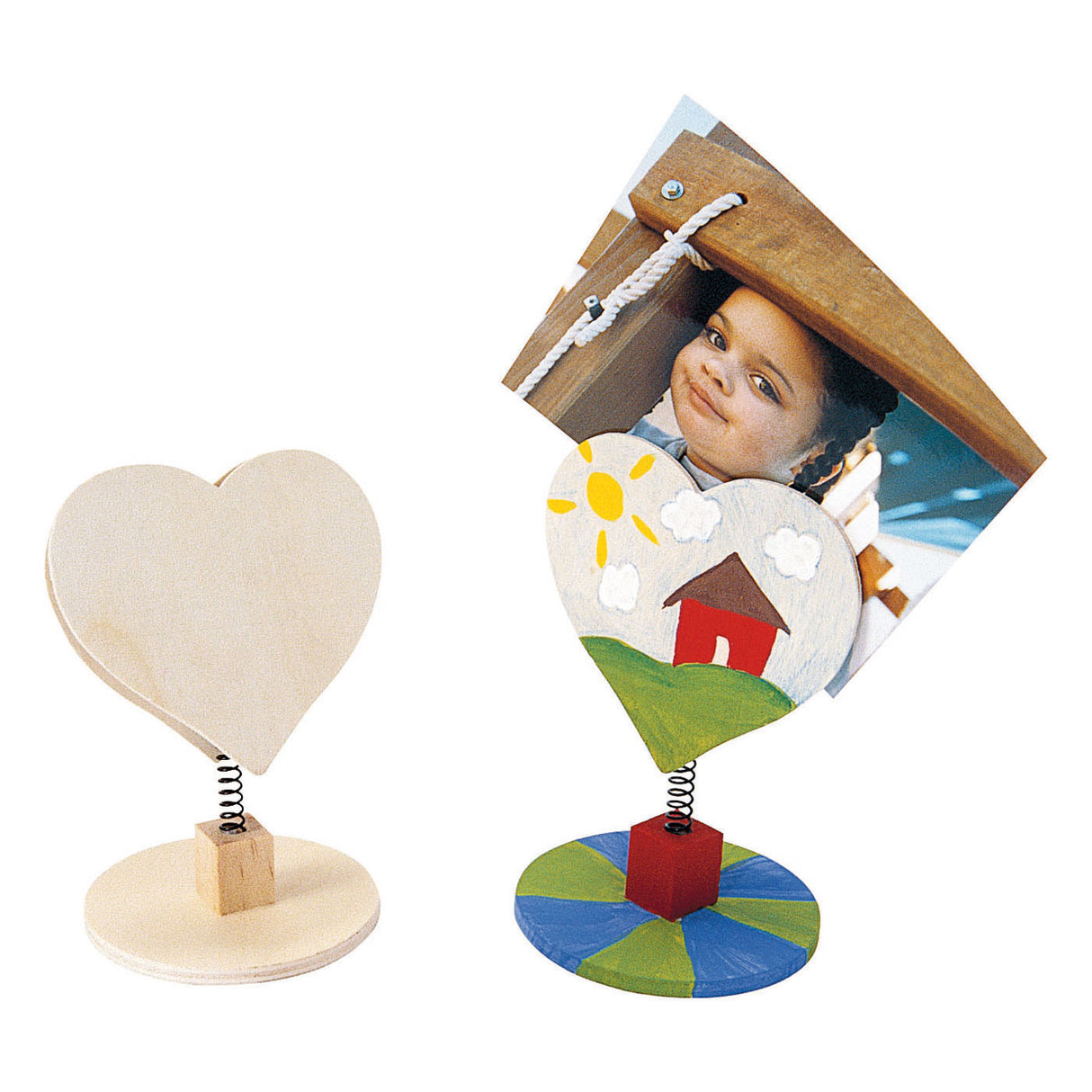 Colorations - versier je houten memoclip hart, 12st.