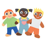 Kleuringen - kleuren zoals ik grote mensenvormen, set van 24 (4 kleuren)