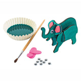 Colorations bouwpakketje houten 3d jungledieren, set van 4