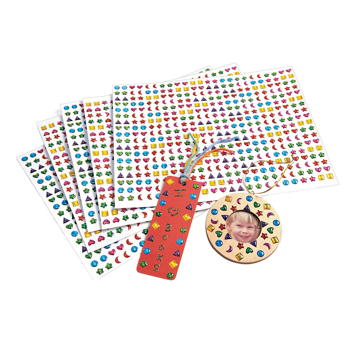 Colorations - 3d edelsteenstickers, 2150st.