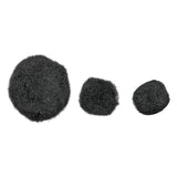 Colorations - pom poms zwart, 100st.