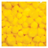 Colorations - pom poms geel, 100st.
