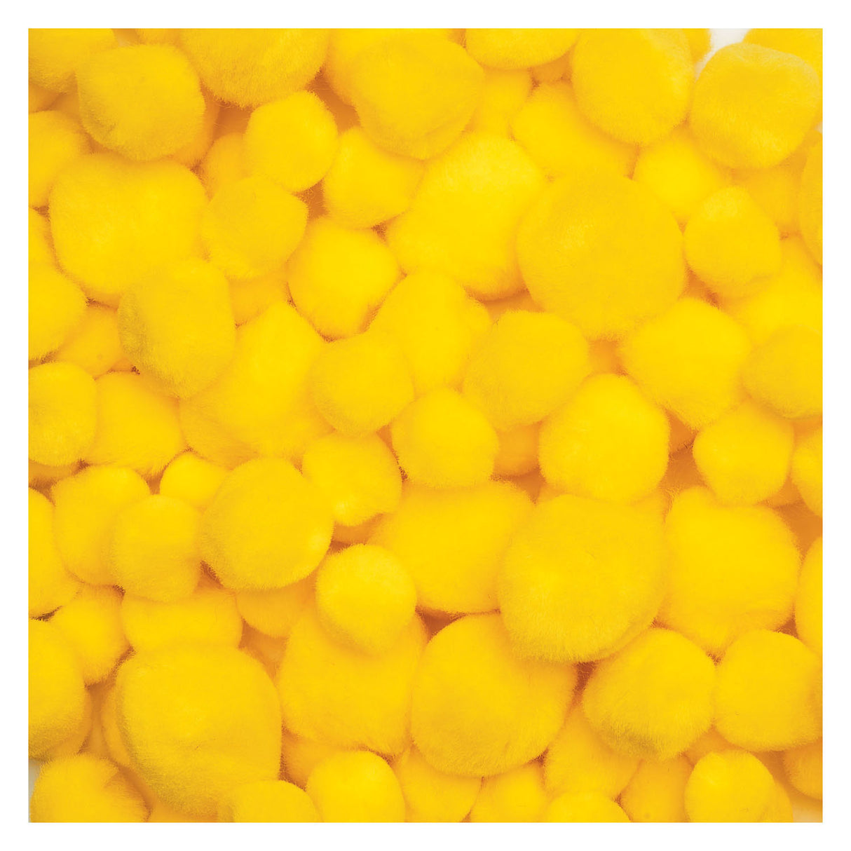Colorations - pom poms geel, 100st.