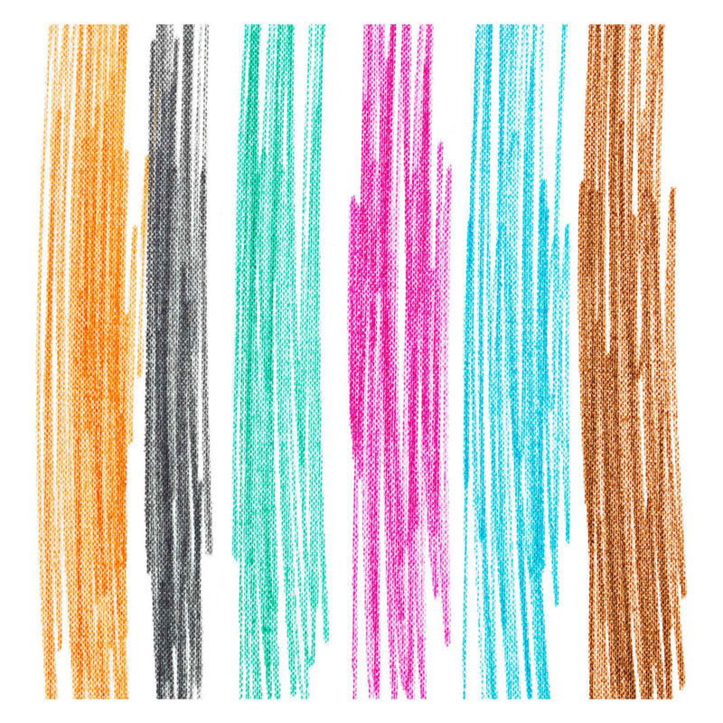Colorations - textielstiften tropische kleuren - 6 kleuren
