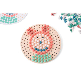 Bs toys spel mozaiek pin bord hout