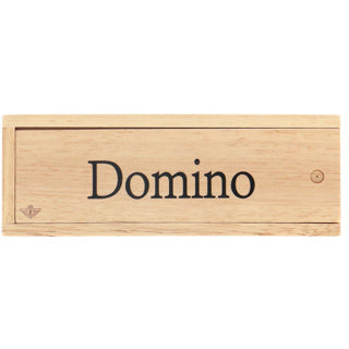 Basic spel domino hout dubbel 6 in kist