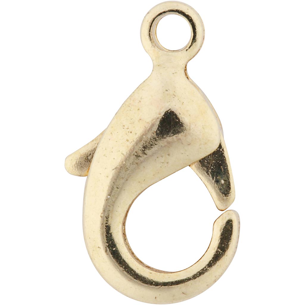 Creativ company karabijnhaken, l: 10,1 mm, verguld, 5 stuk 1 doos