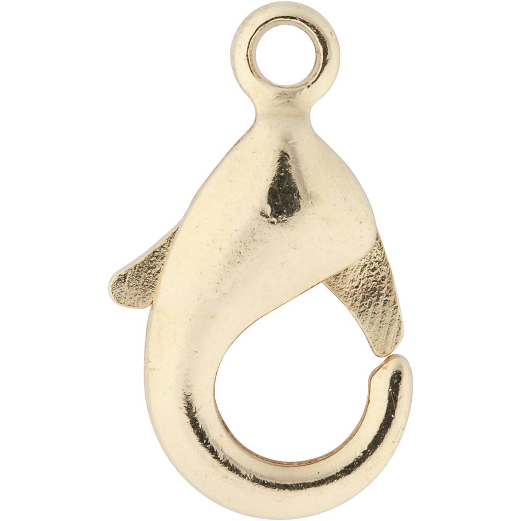 Creativ company karabijnhaken, l: 10,1 mm, verguld, 100 stuk 1 doos