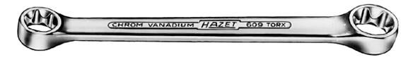 Hazet dubbele ringsleutel 609 do-ringschl. e10xe12 ,e-inner hexalobular