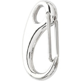 Creativ company sleutelhaak, l: 30 mm, b: 15 mm, verzilverd, 2 stuk 1 doos