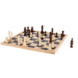 Osa private label houten dam-schaakbord 40x40 cm