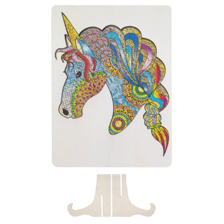 Creative craft group puzzel hout figuur eenhoorn 137 stukjes