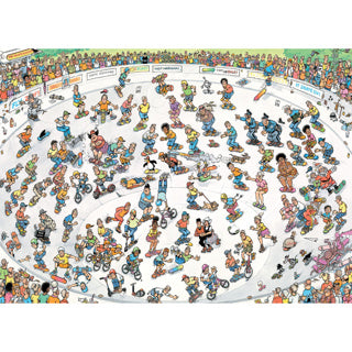 Jan van haasteren legpuzzel - skateboarden in de bowl, 1000st.