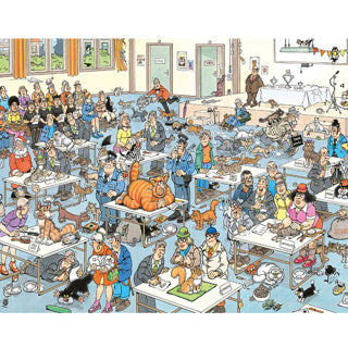 Jan van Haasteren Legpuzzel - Kattenshow, 2000st.