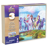Unicorn academy 3pack houten puzzel in houten doos (3x24 stukjes)