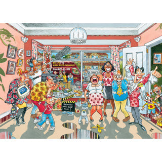Wasgij puzzel retro klein verbouwinkje 1000 stukjes
