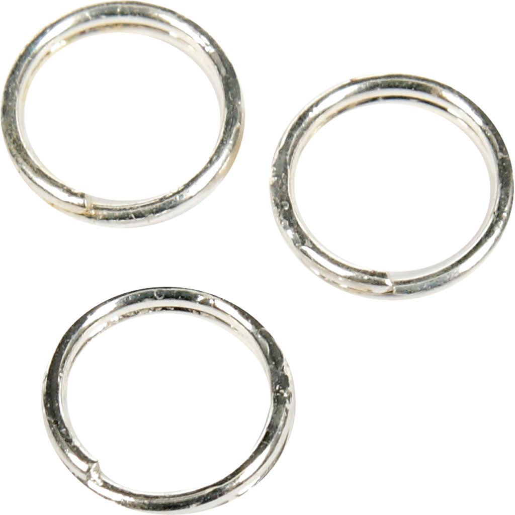 Creativ company splitring, d 5 mm, verzilverd, 30 stuk 1 doos