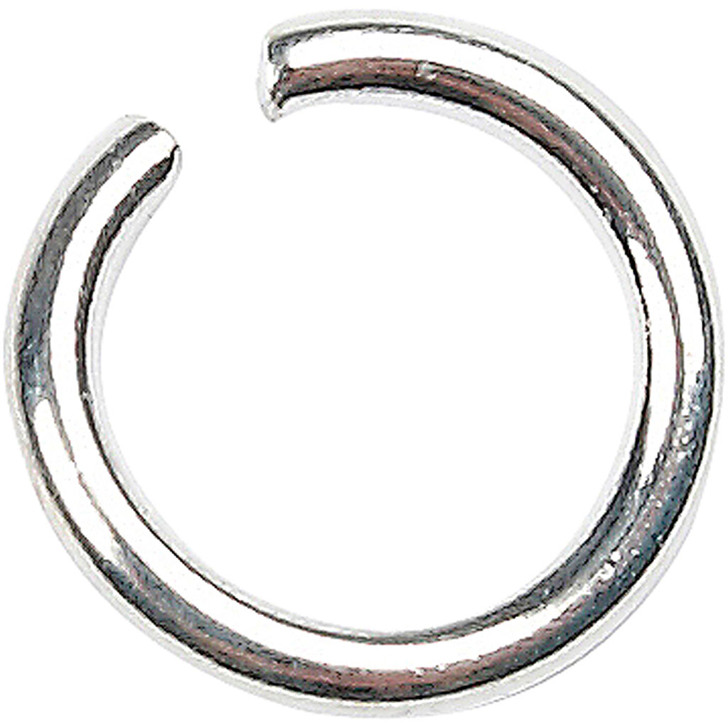 Creativ company ringen, afm 7 mm, dikte 1 mm, verzilverd, 400 stuk 1 doos
