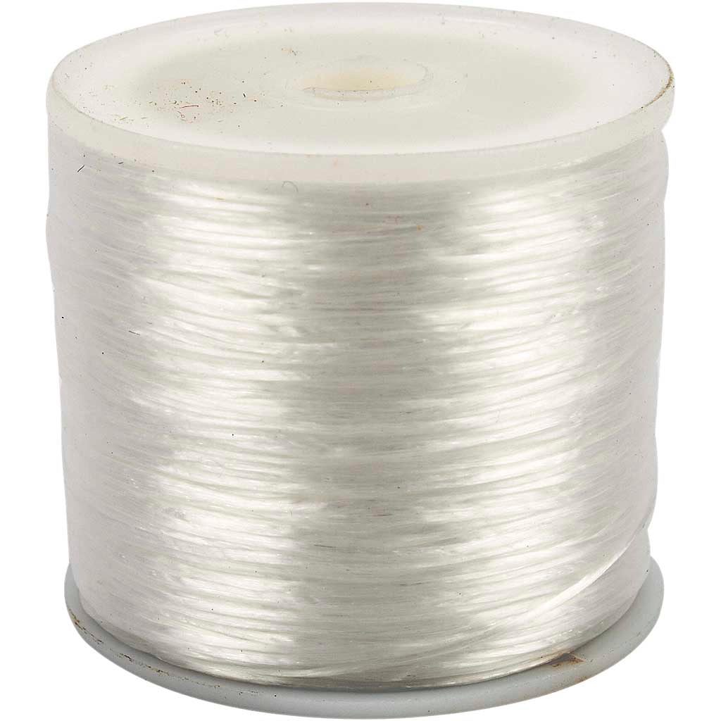 Creativ company elastisch koord, plat, dikte 1 mm, 100 m 1 rol