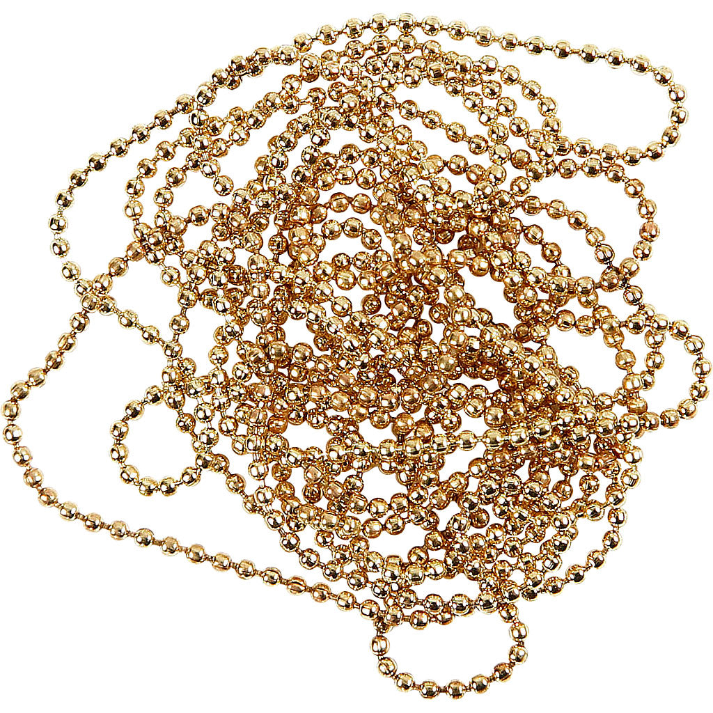 Creativ company balletjesketting, d 1,5 mm, verguld, 150 cm 1 rol