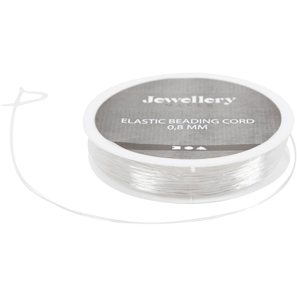 Creativ company elastisch koord, rond, dikte 0,8 mm, 10 m 1 rol