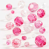 Creativ company facetkralen mix roze, 45 gram