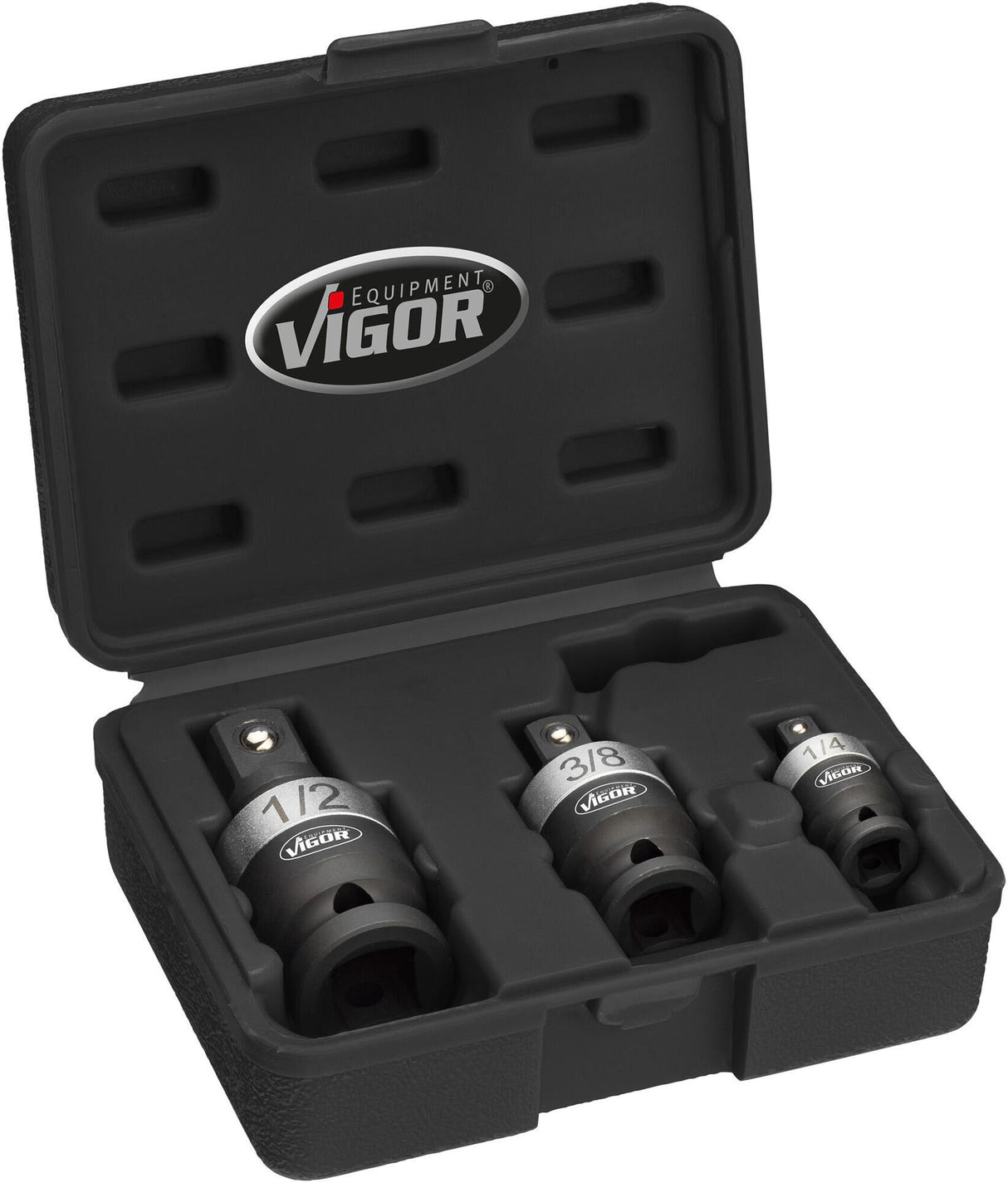 Vigor dopsleutel set v5505 power joint kit w.ball joint 3 pcs.