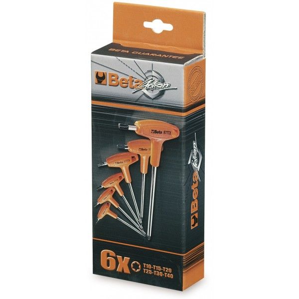 Torxsleutelset Beta 6 delig haaks