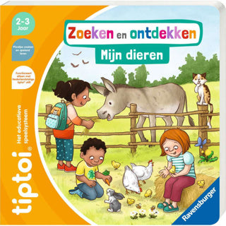 Ravensburger tiptoi boek zoeken en ondekken mijn dieren