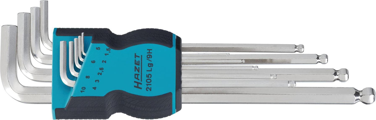 Hazet hoeksleutel set set of l-handle tools bal