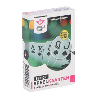 Speelkaarten senior extra grote tekens - kaartspel