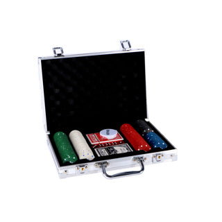 Osa private label pokerset in koffer 200 delig met 2 decks speelkaarten en fiches