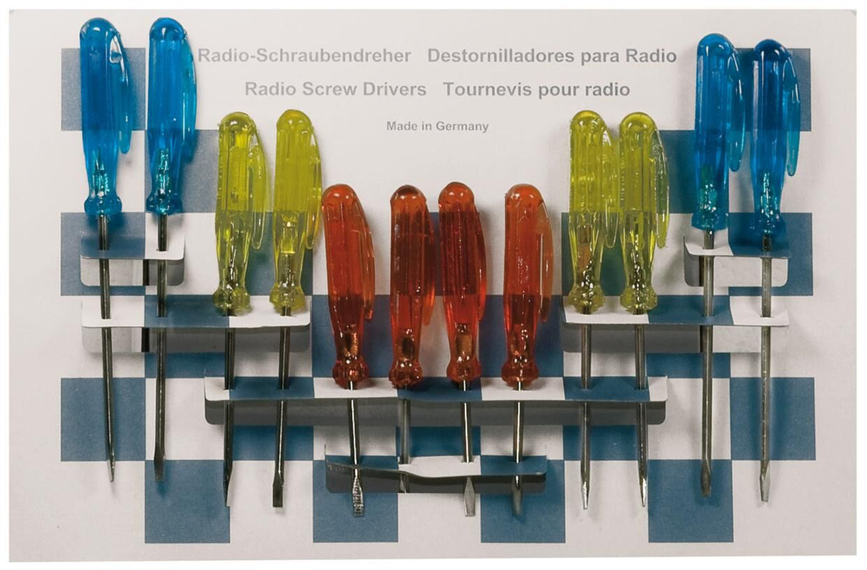 Sw stahl sw-stahl schroevendraaier set radio-schraubendr.sort. 12 pcs. on card