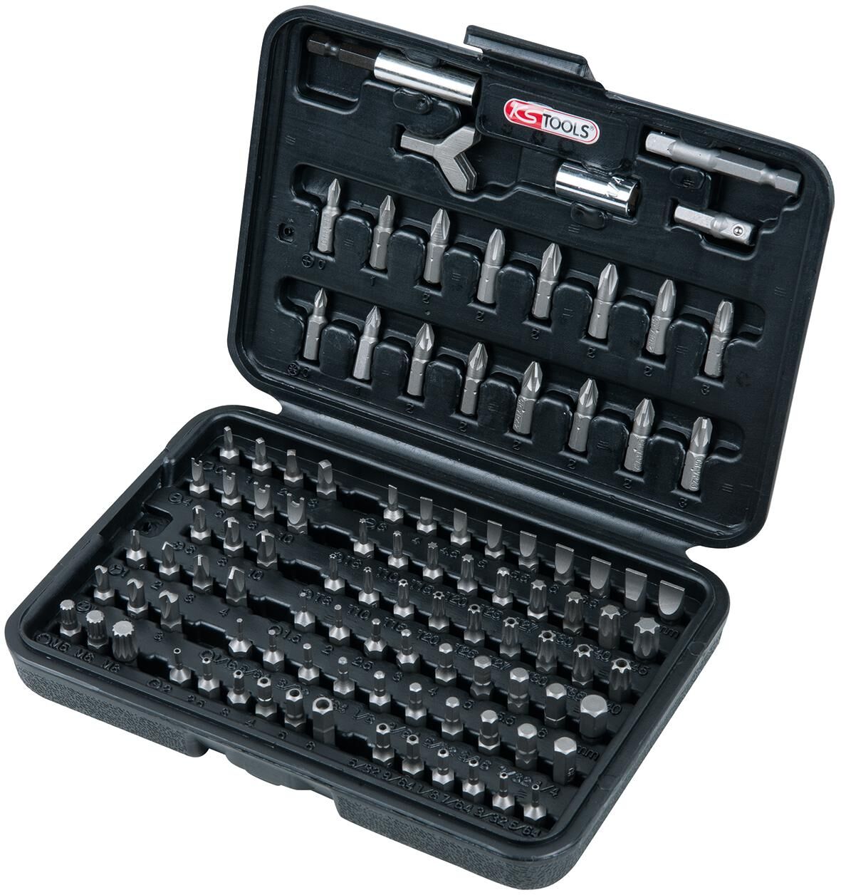 Ks tools ks-tools bitset classic bits-screwdr.set 100tlg. in a case