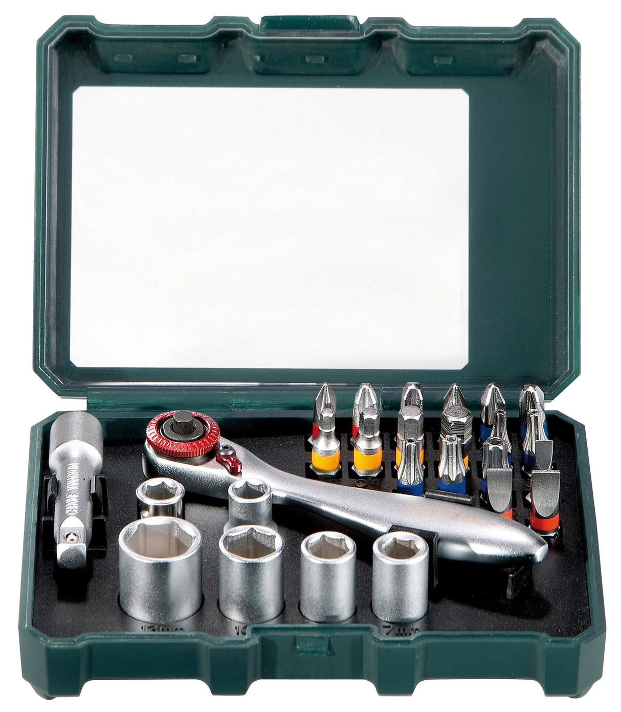 Metabo bit dopsleutel set sp bits ratchet set 26 pcs.