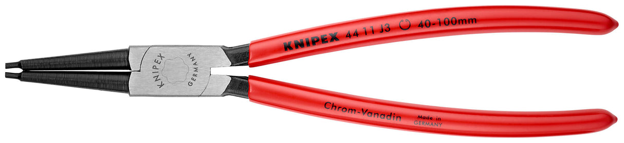 Knipex borgveertang ring pliers, inside pol.pvc straight 225mm